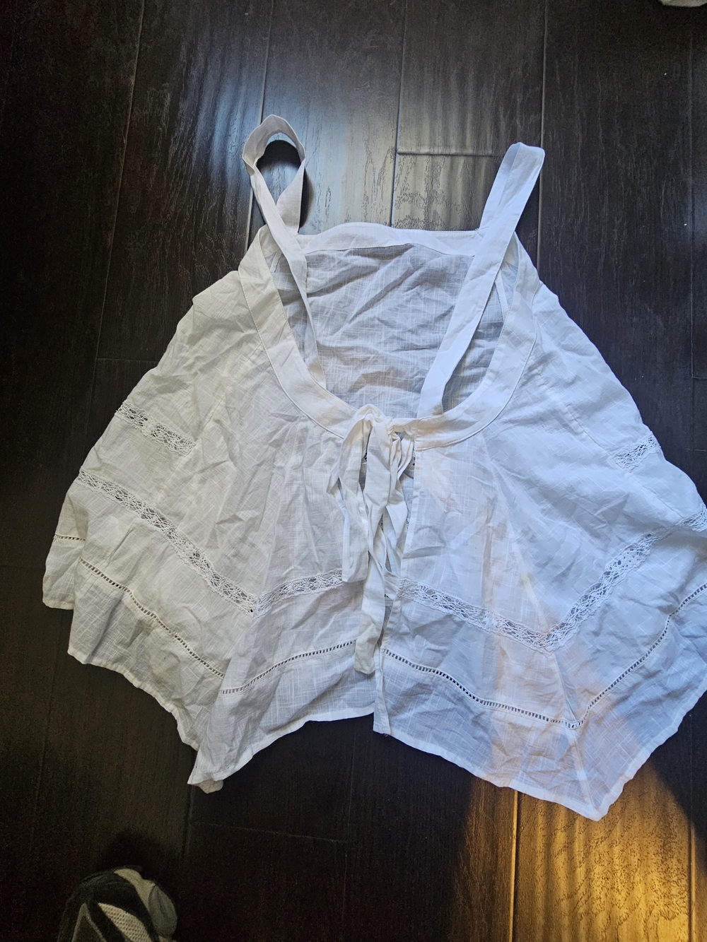 Free People White Eyelet Lace Camisole Tank - Picture 2 of 5
